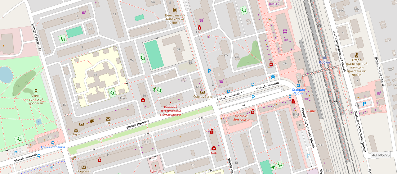 Магазин на карте: Московская обл., г. Лобня, ул. Ленина, 6/3