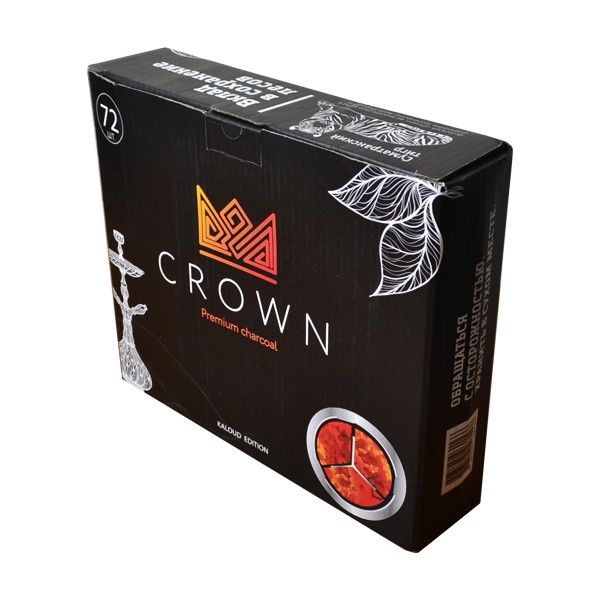 Уголь кокосовый Crown Kalaud 72 куб 1 кг Уголь кокосовый Crown Kalaud 1 кг