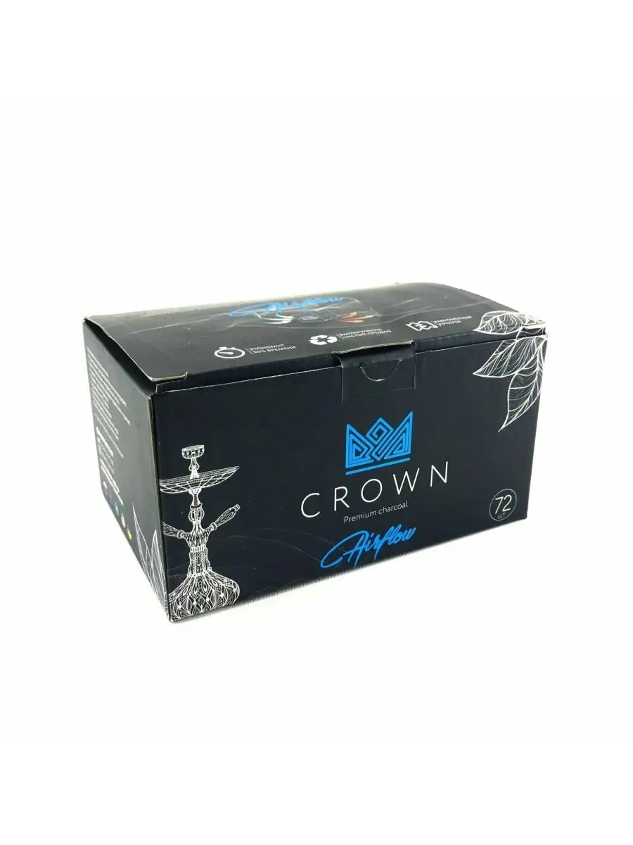Уголь кокосовый CROWN AIRFLOW (72 кубика) CROWN AIRFLOW (72 кубика)