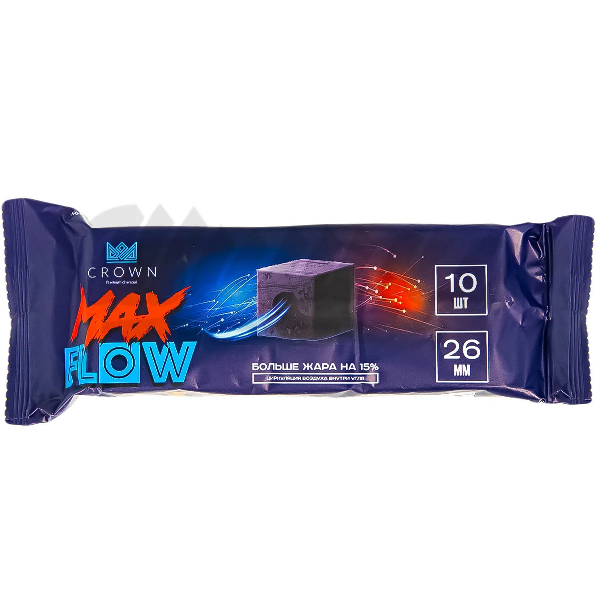 Уголь кокосовый Crown Max Flow 10 куб (26 мм)