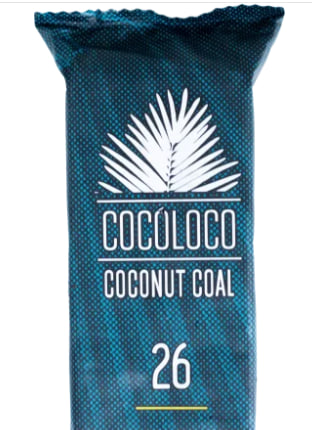 Уголь кокосовый Cocoloco 8 шт 26 мм