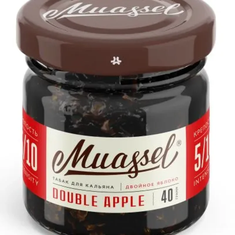 Muassel Medium 4/10 40 гр. Двойное яблоко